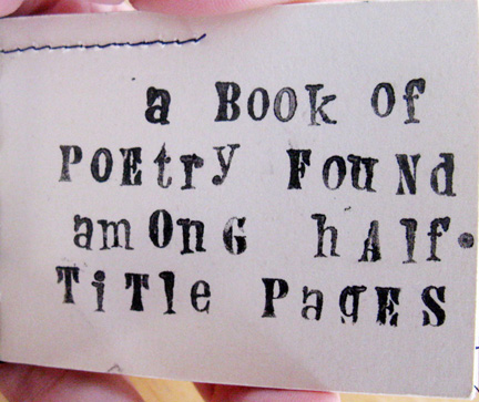 found poetry book